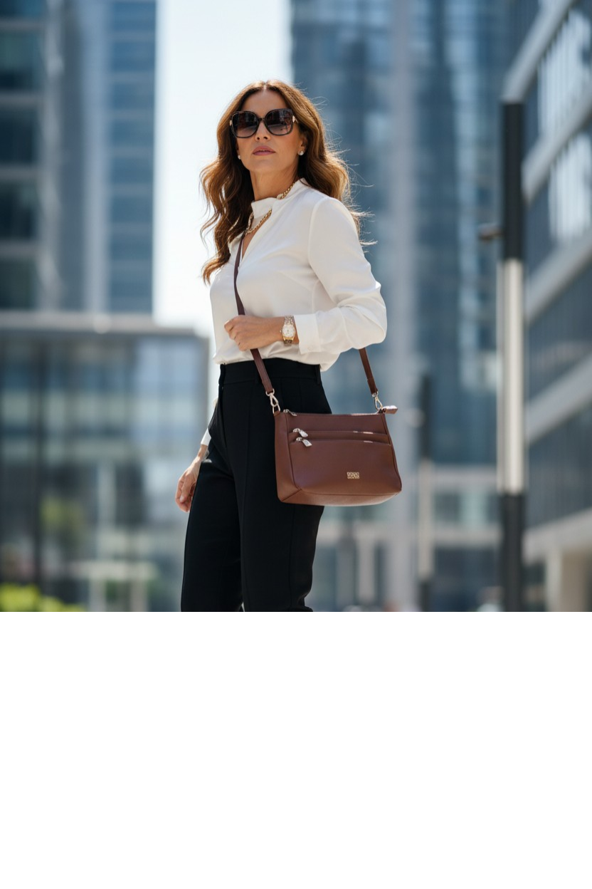 Crossbody kabelka se zipy