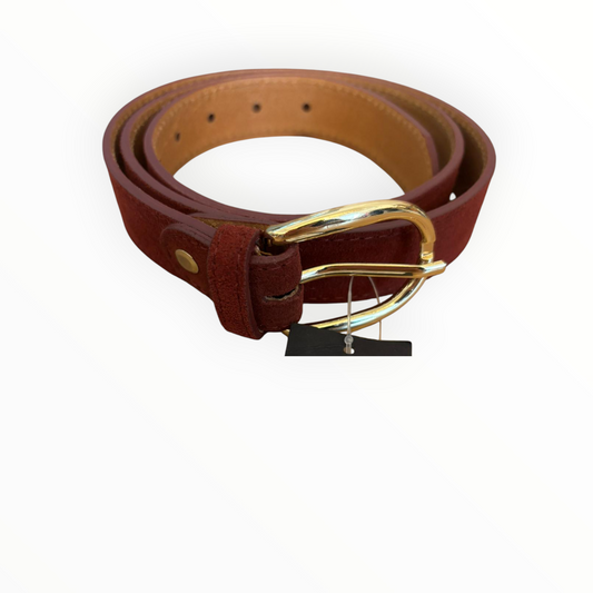 Kožený elegantní pásek burgundy